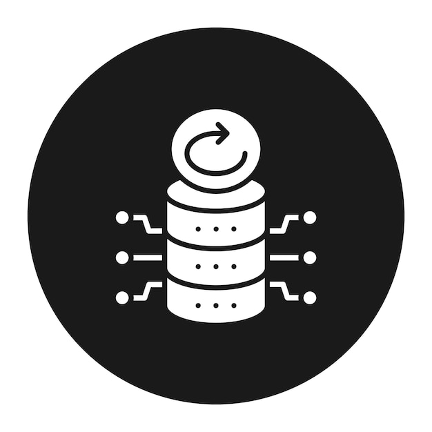 Database Backup vector icon Can be used for Web Hosting iconset