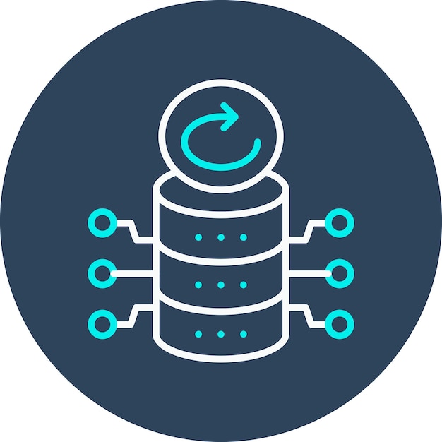 Database Backup vector icon Can be used for Web Hosting iconset