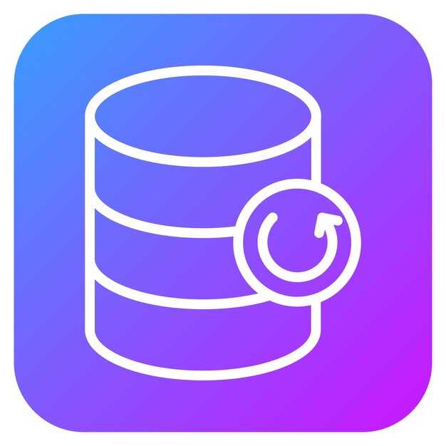 Database Backup Vector Illustration