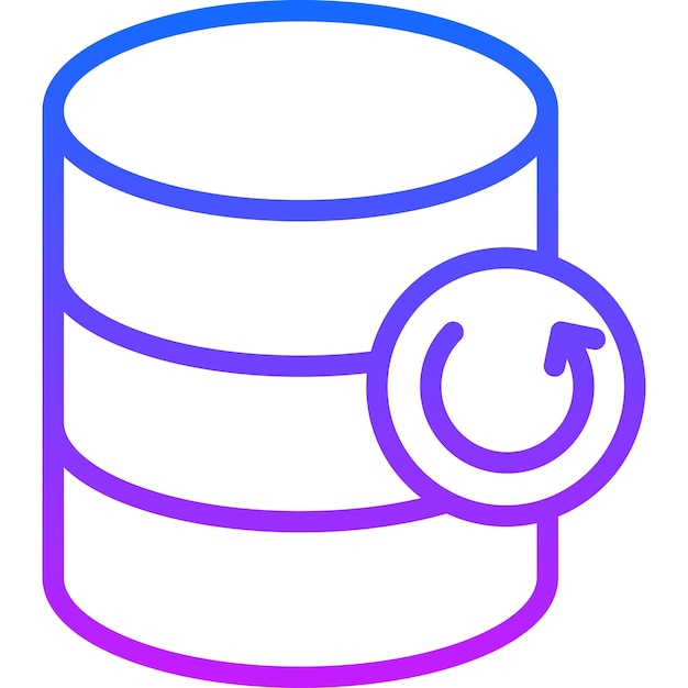 Database Backup Vector Illustration