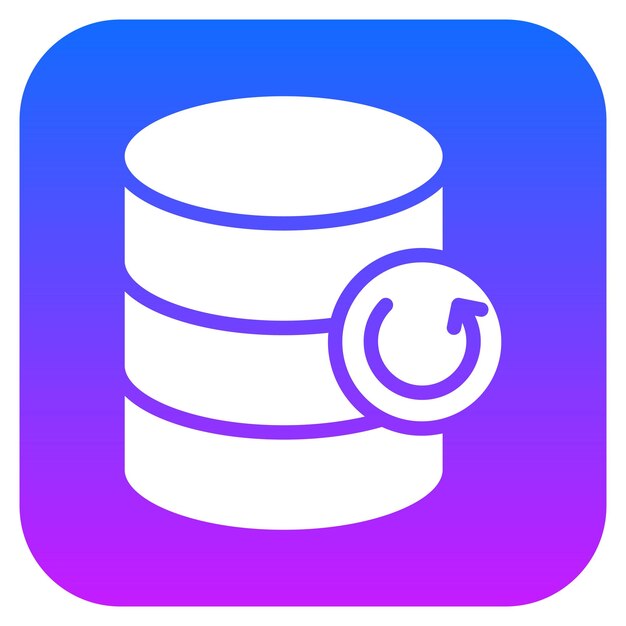 Database Backup Vector Illustration