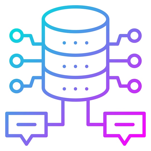 database chat vector icon can be used for web hosting iconset
