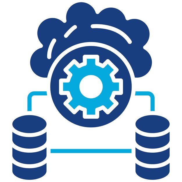 database connection icon vector image can be used for web hosting