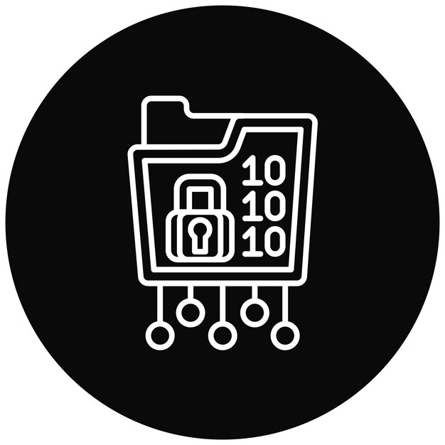 Database Encryption icon vector image Can be used for Web Hosting