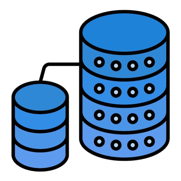 Database Flat Illustration