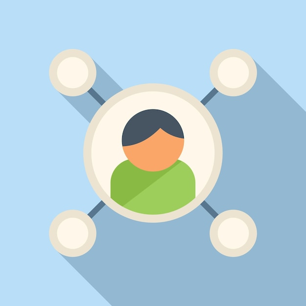 database icon flat vector crm data system marketing