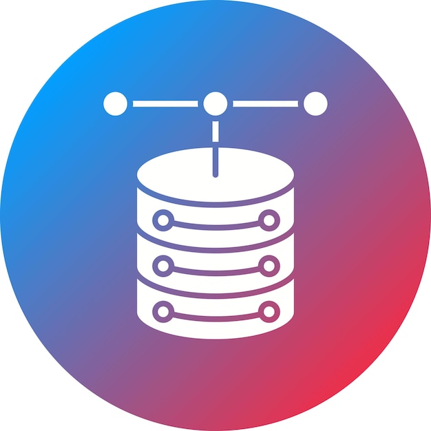 Database icon vector image Can be used for Big Data