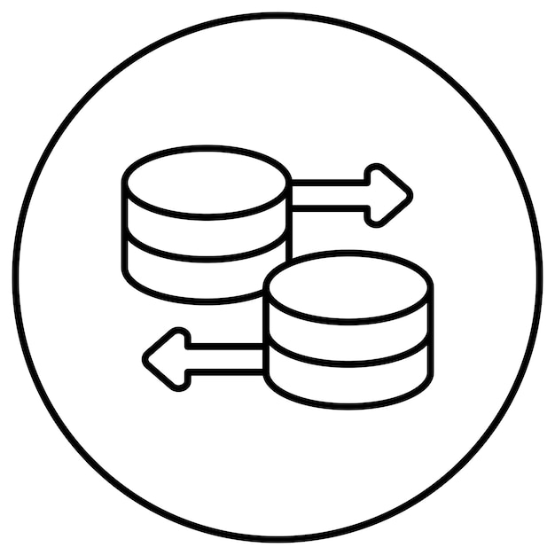 Database icon vector image Can be used for Computer Programming