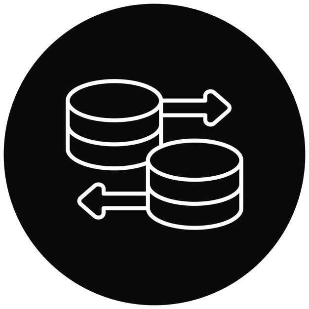 Database icon vector image Can be used for Computer Programming