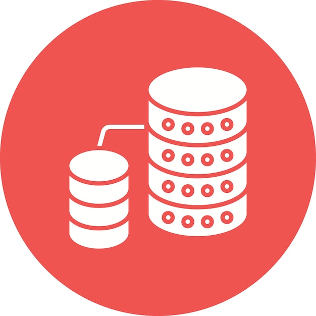 Database icon vector image Can be used for Networking and Data Sharing