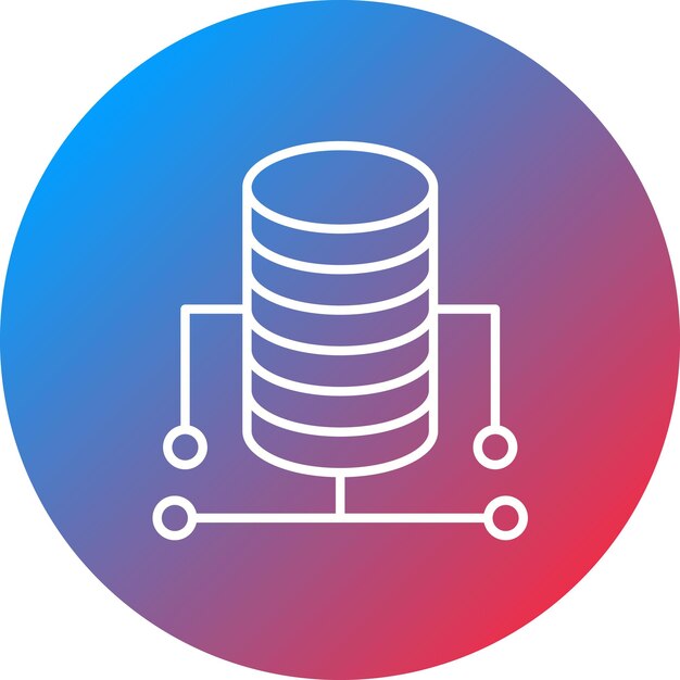 Database icon vector image Can be used for Productivity