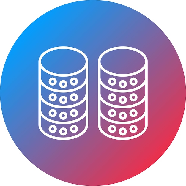 Database icon vector image Can be used for Web Marketing