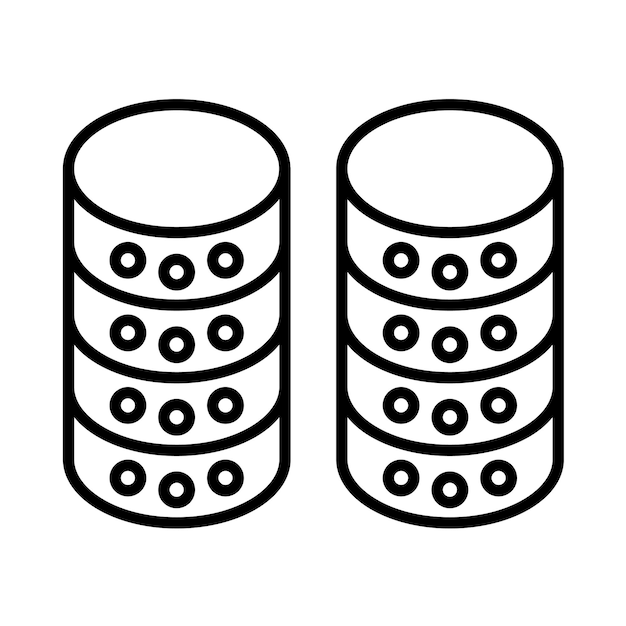 Database Line Illustration