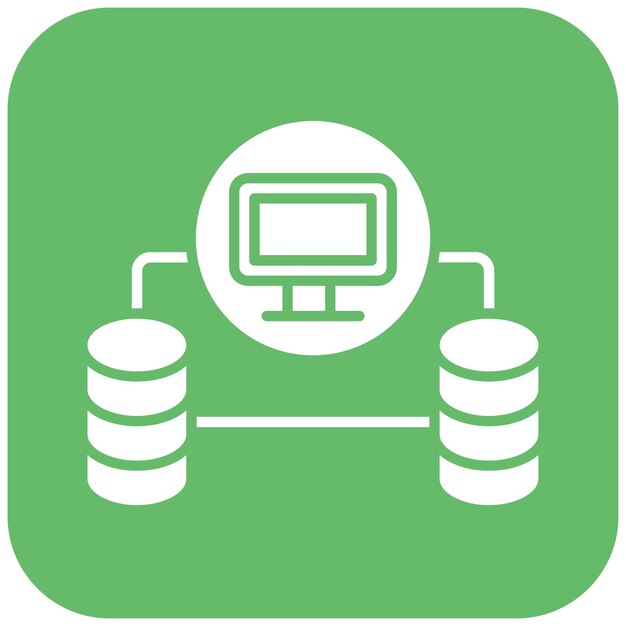 Database Network icon vector image Can be used for Web Hosting