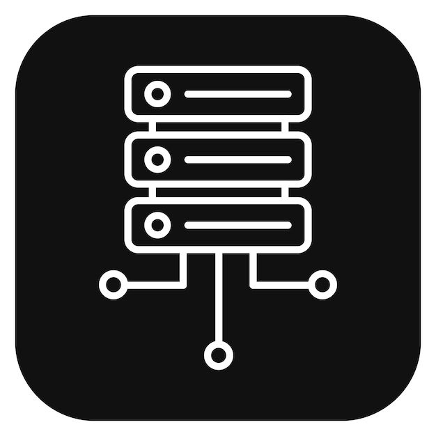 Database Network Vector Illustration