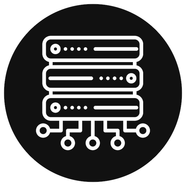 Database Network Vector Illustration