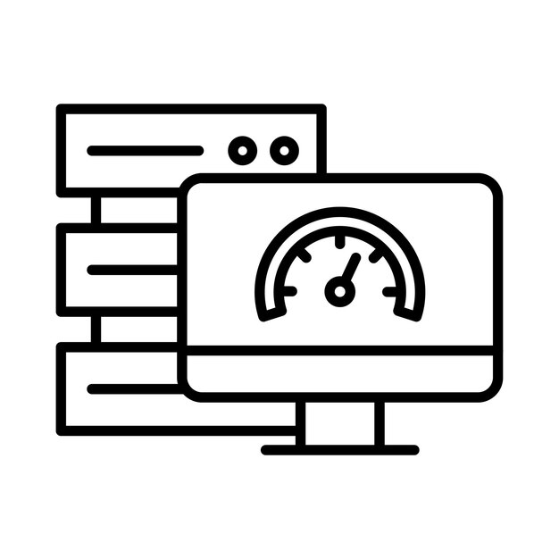 Database Speed Line Illustration