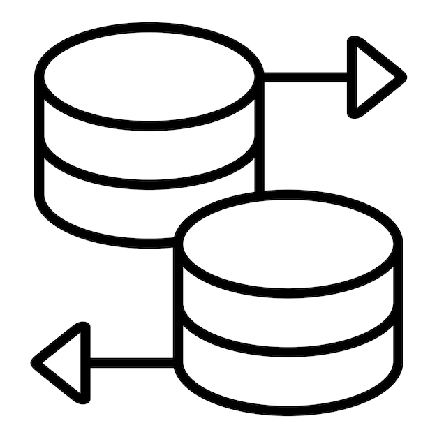 Database Vector Illustration Style