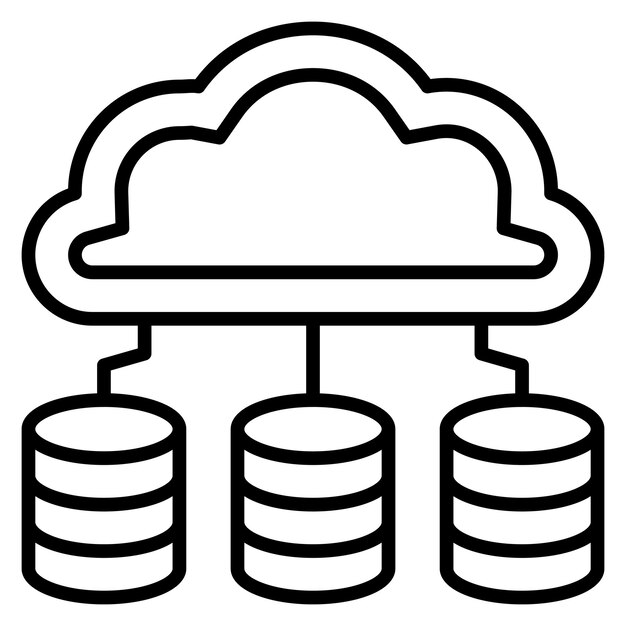 Database Vector Illustration Style