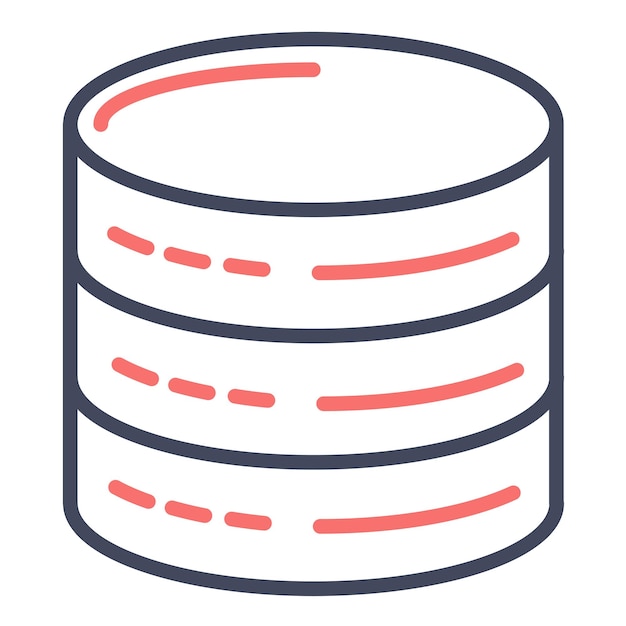 Database Vector Illustration Style