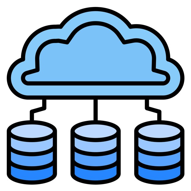 Database Vector Illustration Style