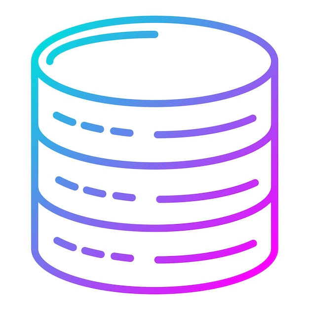 Database Vector Illustration Style