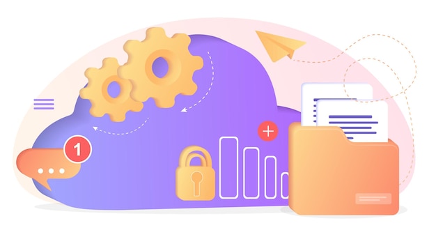 Database with cloud server Data set process classification databaseCompany process development