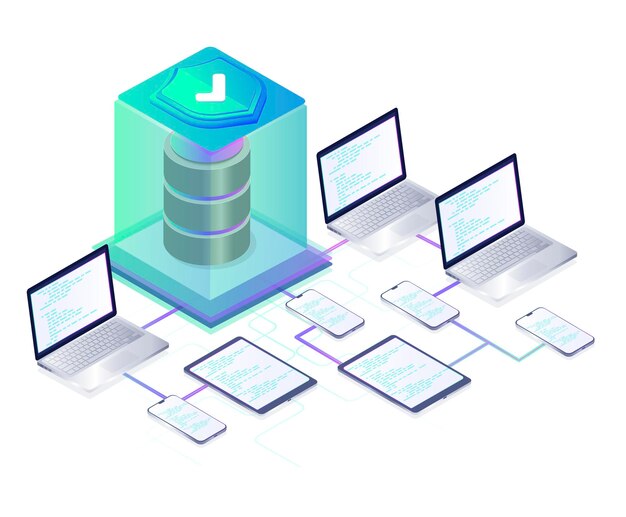 Dataskyddskoncept Datasäkerhetsskydd Säkerhets- och antivirusskydd Datacenter