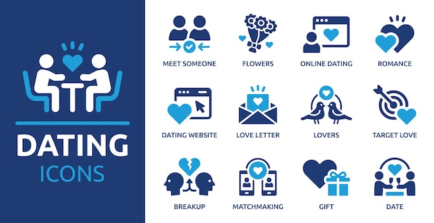 Dating Icon Set