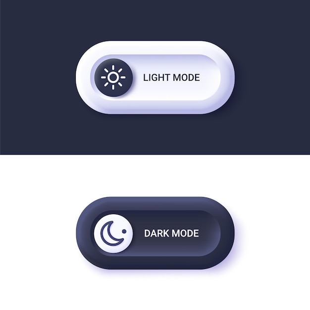 Day night switch dark mode, light mode switch button