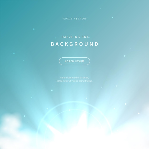 dazzling sky background of soft gradient color