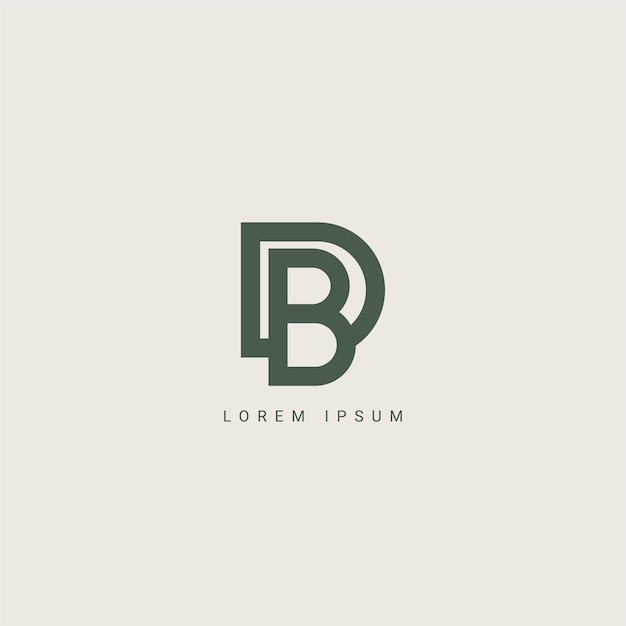 DB Lettermark Logo Design