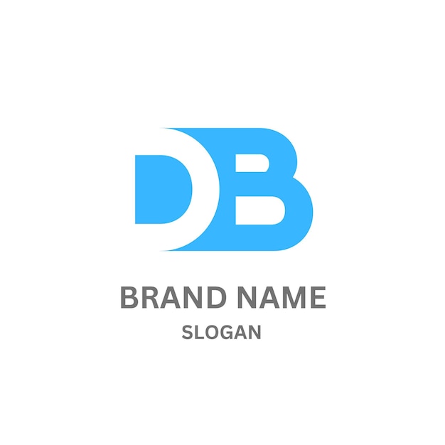 DB440 letter DB logo design