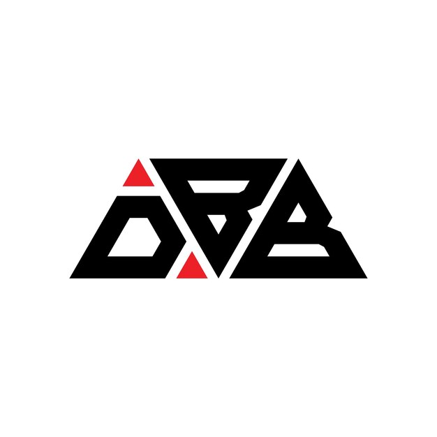 dbb triangle letter logo design with triangle shape dbb triangle logo design monogram dbb triangle vector logo template with red color dbb triangular logo simple elegant and luxurious logo dbb