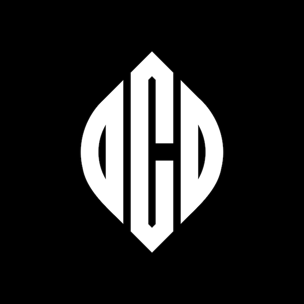 dbd circle letter logo design with circle and ellipse shape dbd ellipse letters with typographic style the three initials form a circle logo dbd circle emblem abstract monogram letter mark vector