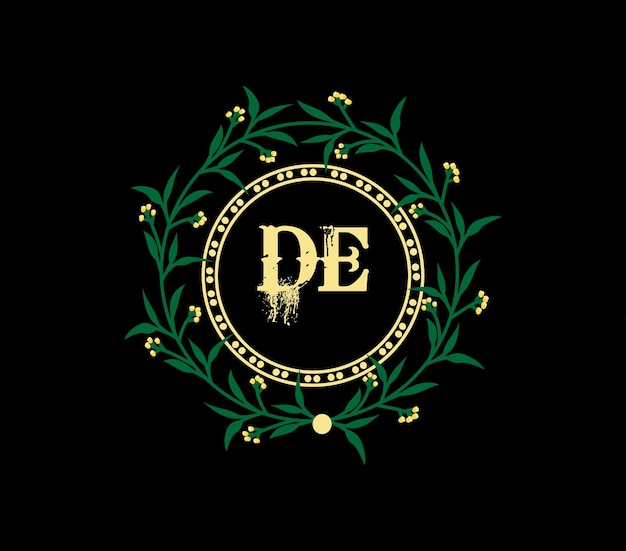 de letter logo design with a circle shape de circle and cube shape logo design de monogram busine