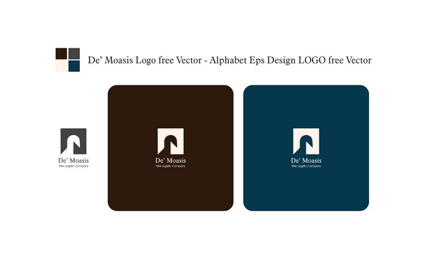 De' Moasis Logo free Vector Alphabet Eps Design LOGO free Vector