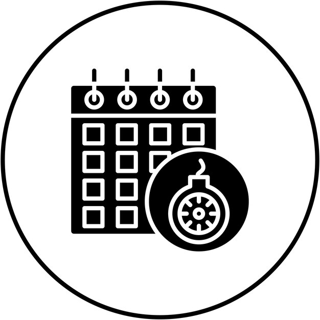 Deadline icon vector image Can be used for Project Management