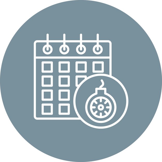 Deadline icon vector image Can be used for Project Management