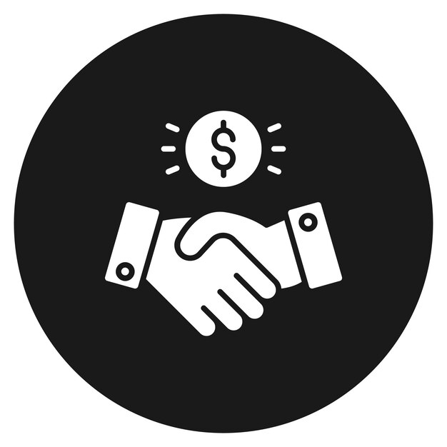Deal vector icon Can be used for Petrol Industry iconset