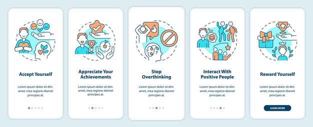 Dealing with confidence lack onboarding mobile app screen