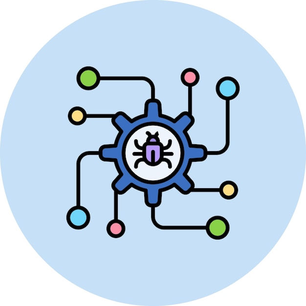 Debug Flat Illustration