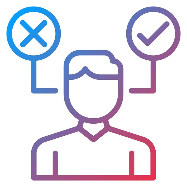 Decision Making icon vector image Can be used for Headhunting
