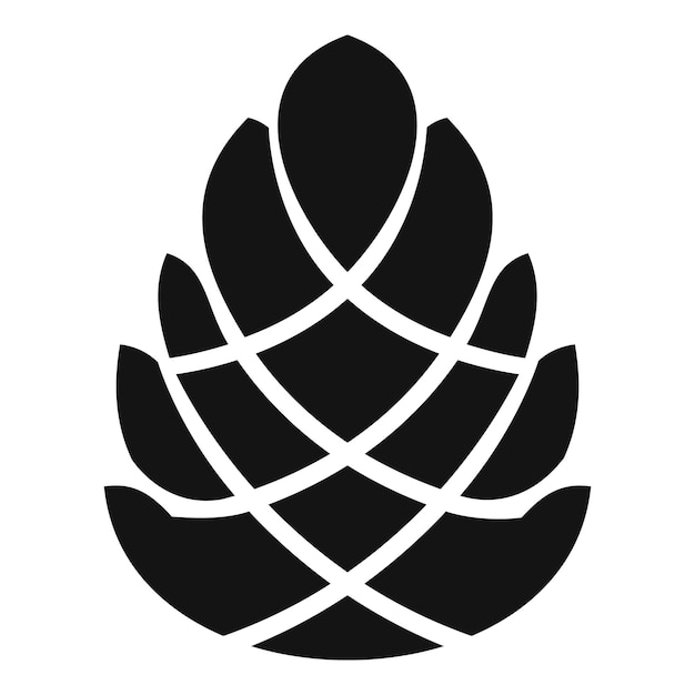 decoration pine cone icon simple illustration of decoration pine cone vector icon for web design isolated on white background