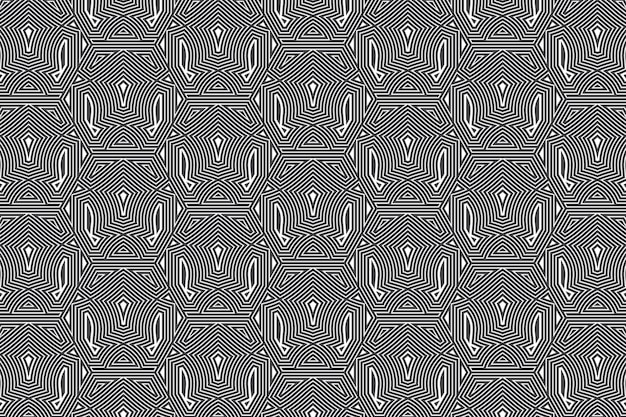 Decorative abstract geometric seamless pattern