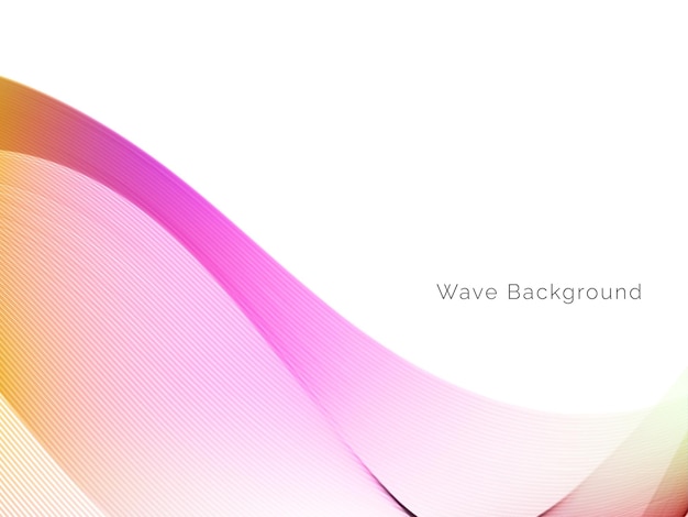 Decorative background with colorful wave design