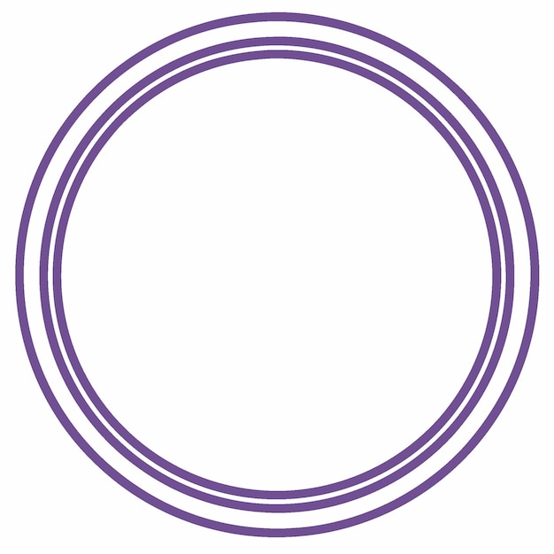 Decorative Circular Frame Border lines with Geometric and Symmetrical Design Pattern