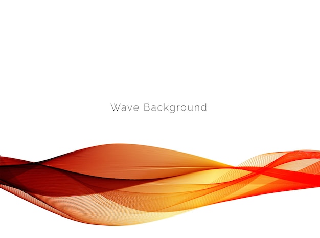 Decorative design modern pattern with stylish smooth wave background vector