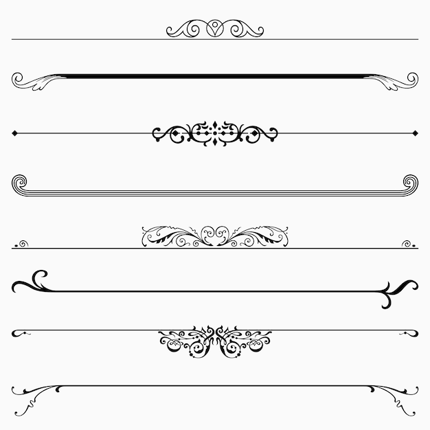 Decorative dividers (set 38)