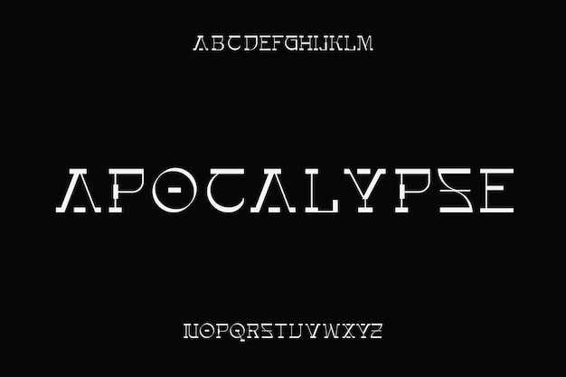 Decorative font vector design suitable for poster headline and creative design Vector Illustration